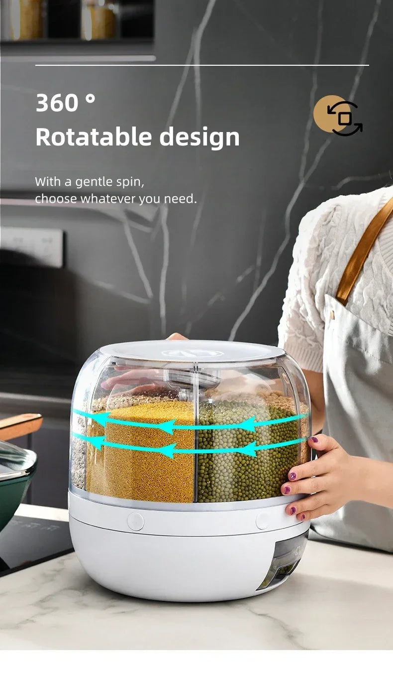 Rotating Grain Storage & Dispenser