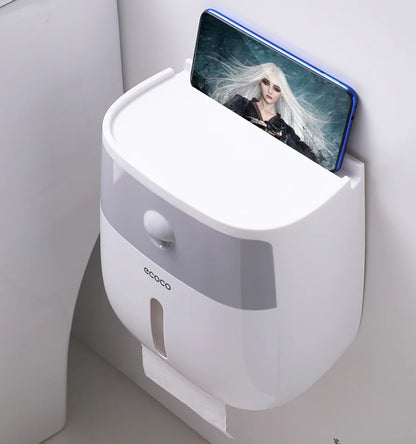 Creative Storage & Toilet Paper Dispenser