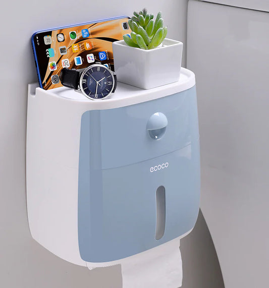 Creative Storage & Toilet Paper Dispenser