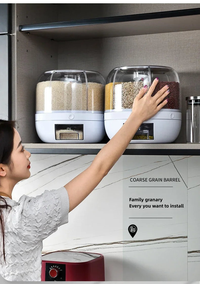 Rotating Grain Storage & Dispenser