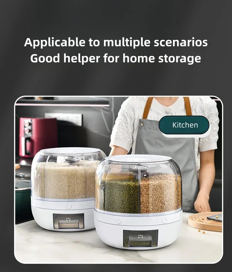 Rotating Grain Storage & Dispenser