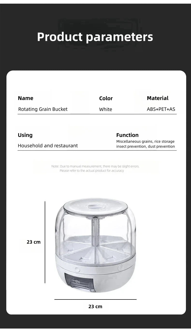 Rotating Grain Storage & Dispenser