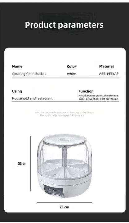 Rotating Grain Storage & Dispenser
