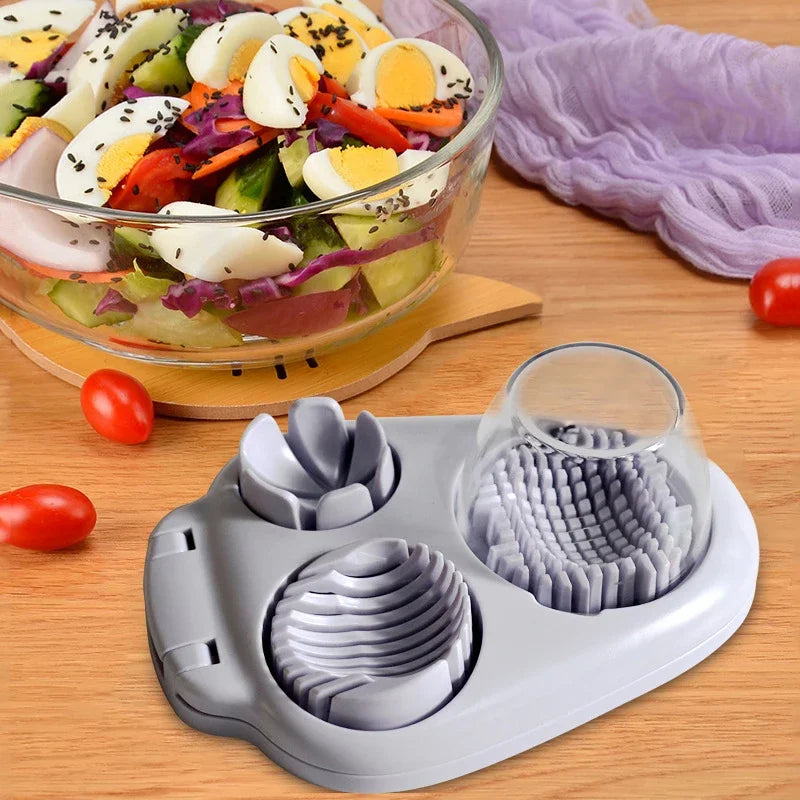 Simple 3-in-1 Boiled Egg Slicer