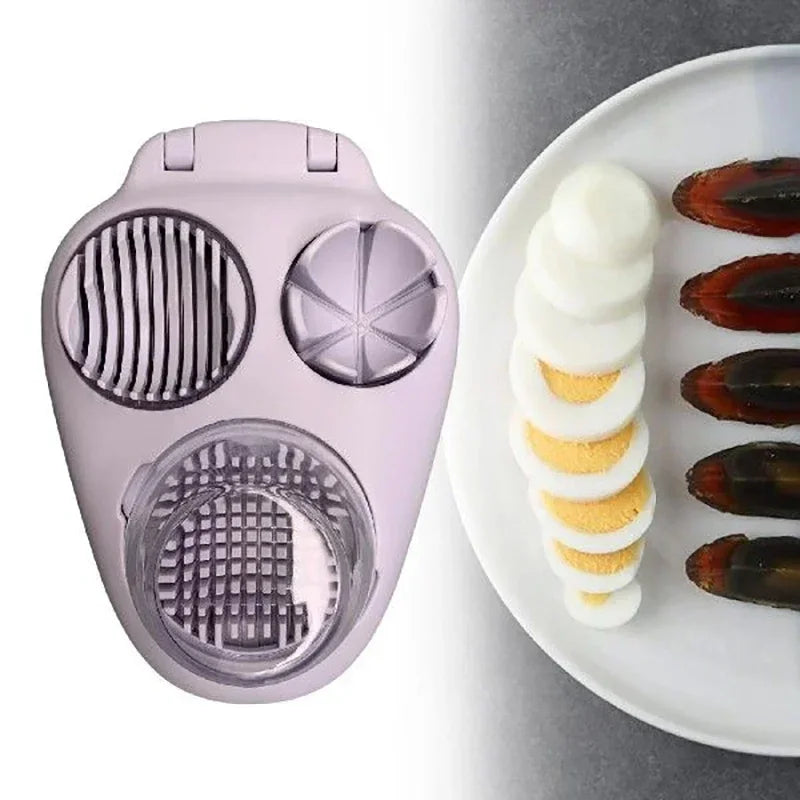 Simple 3-in-1 Boiled Egg Slicer