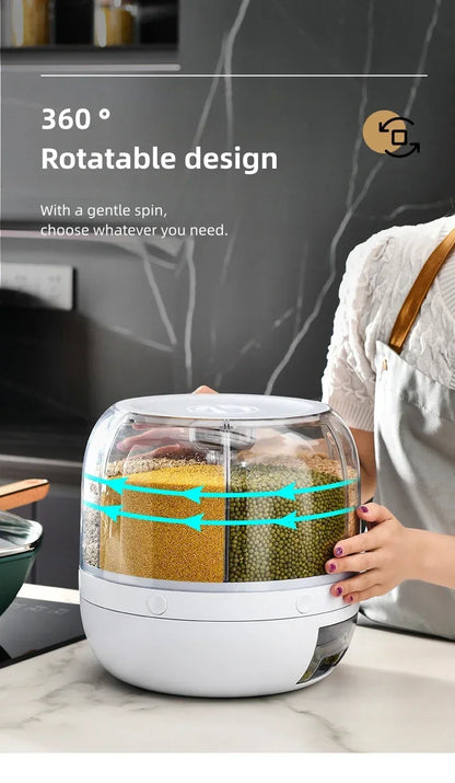 Rotating Grain Storage & Dispenser