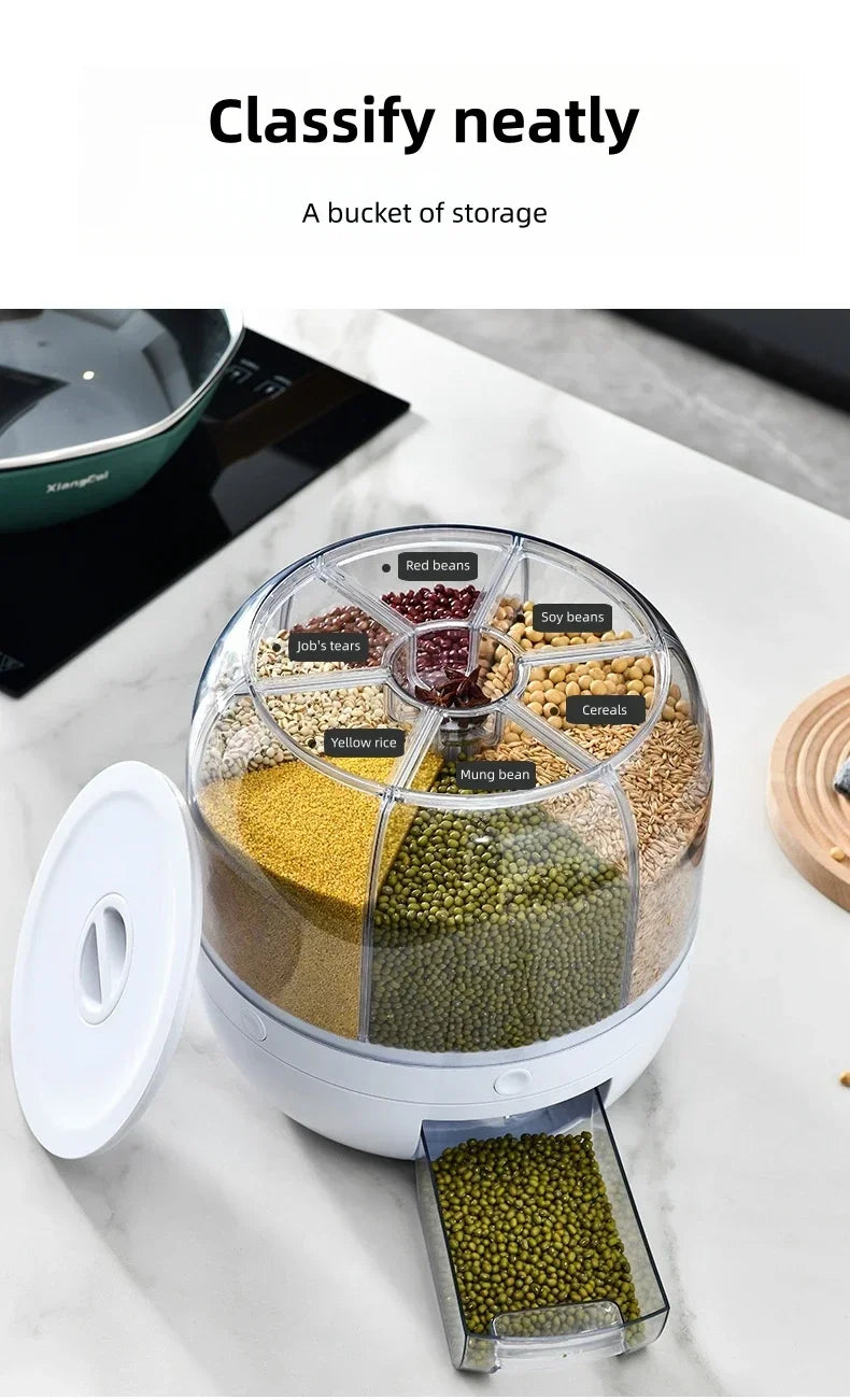 Rotating Grain Storage & Dispenser
