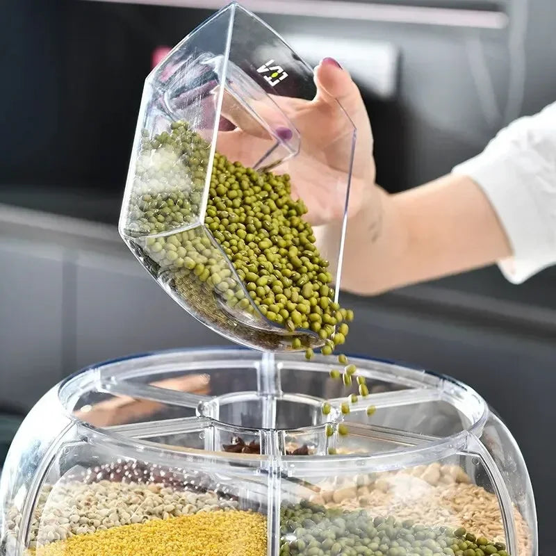 Rotating Grain Storage & Dispenser