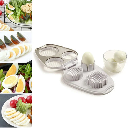 Simple 3-in-1 Boiled Egg Slicer