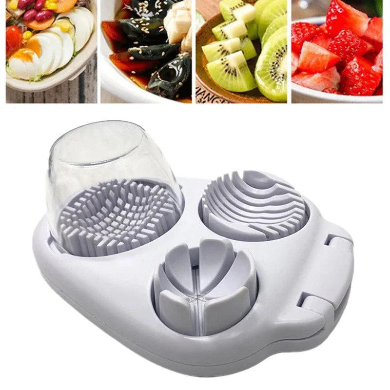Simple 3-in-1 Boiled Egg Slicer