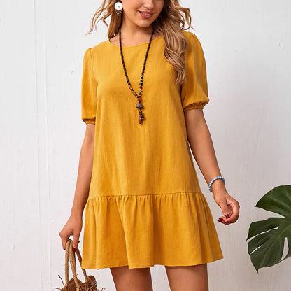 Stylish Short Sleeved Dress