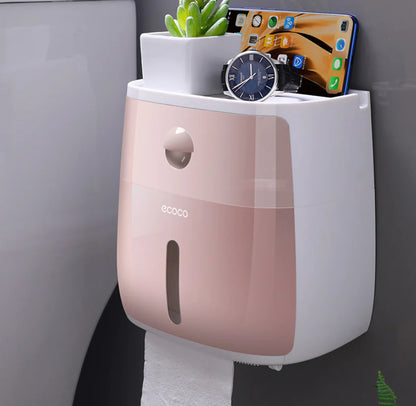 Creative Storage & Toilet Paper Dispenser