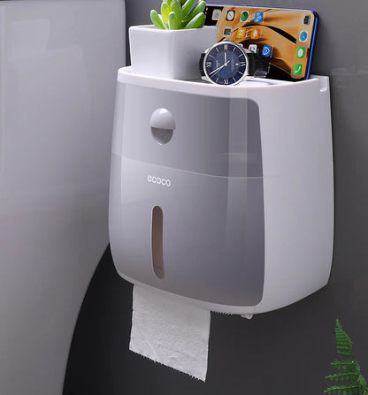 Creative Storage & Toilet Paper Dispenser
